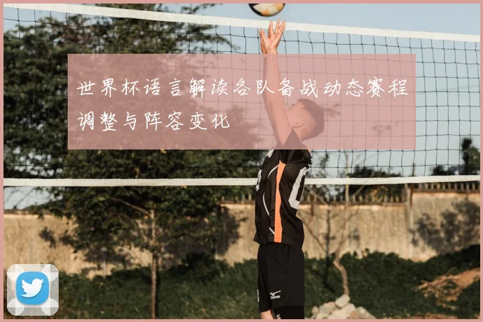 世界杯语言解读各队备战动态赛程调整与阵容变化
